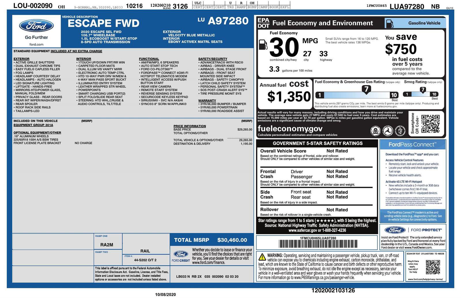 Used 2020 Ford Escape SEL FWD image 4