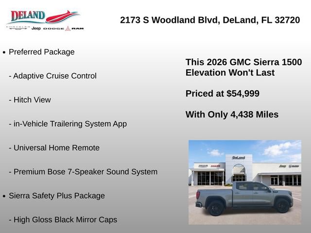 Used 2026 GMC Sierra 1500 Elevation w/ Elevation Premium Package AWD/4WD image 36