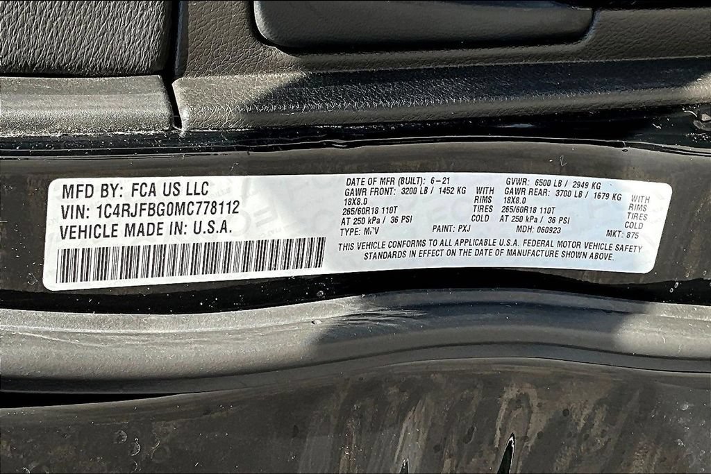 Used 2021 Jeep Grand Cherokee Limited AWD/4WD image 20