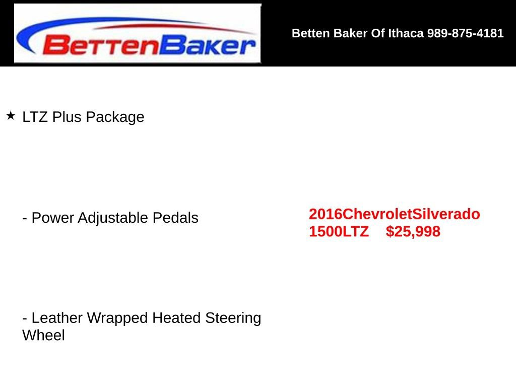 Used 2016 Chevrolet Silverado 1500 LTZ w/ LTZ Plus Package AWD/4WD image 4