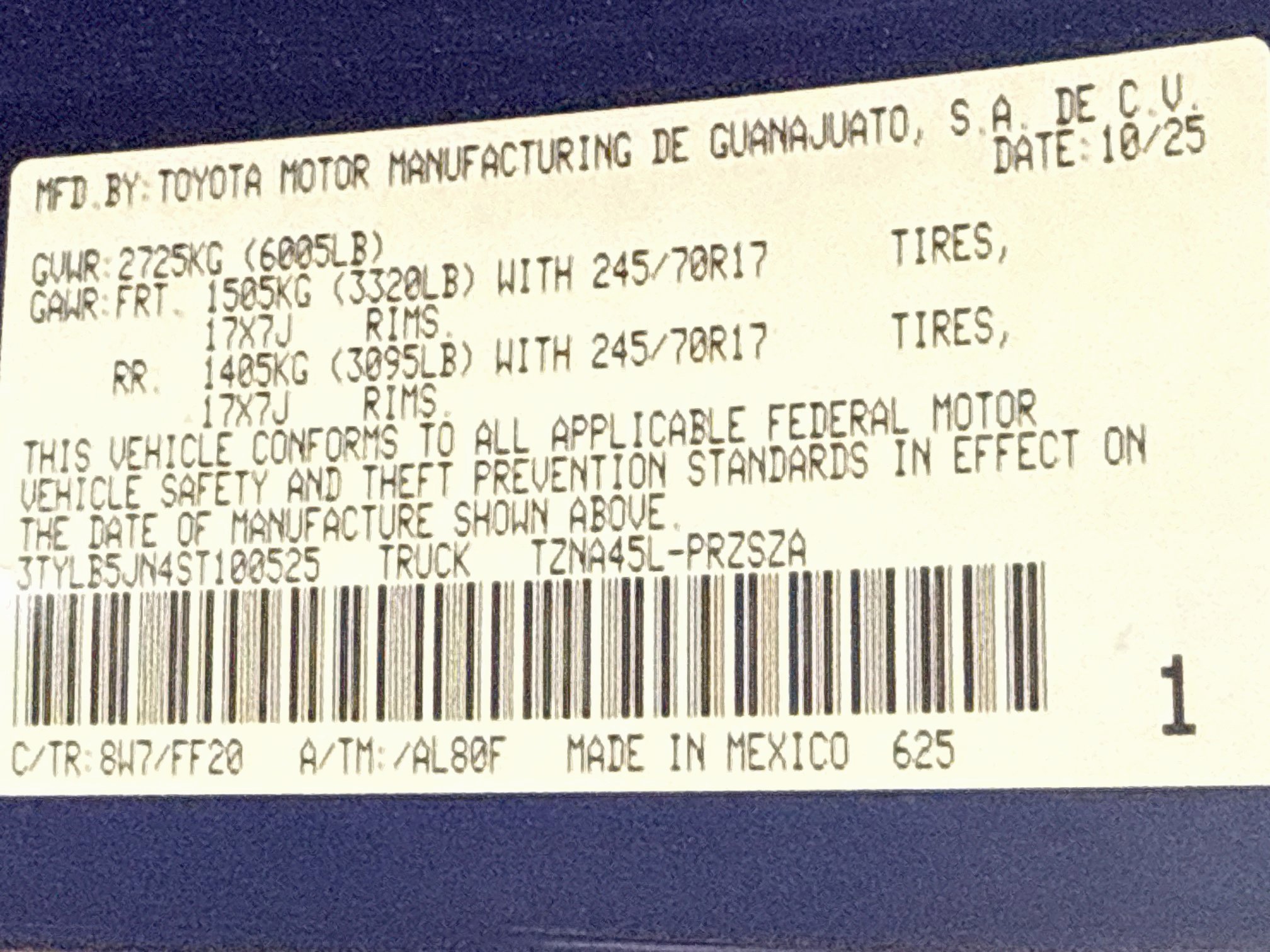 Certified 2025 Toyota Tacoma SR5 AWD/4WD image 30