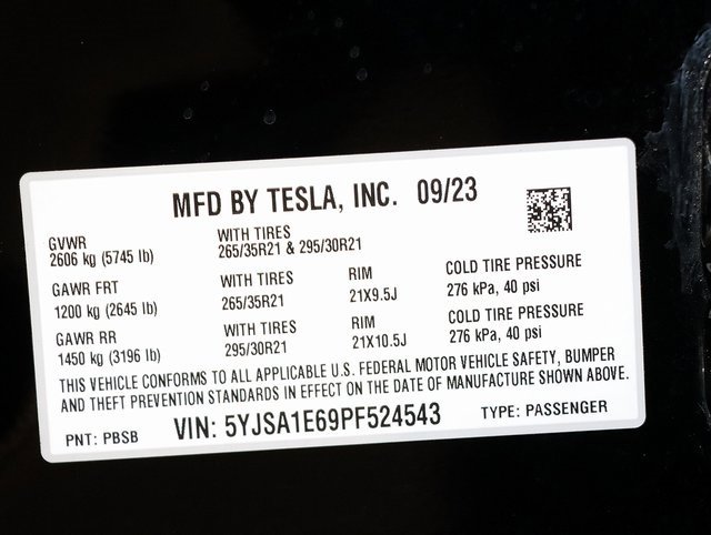 Used 2023 Tesla Model S Plaid image 37