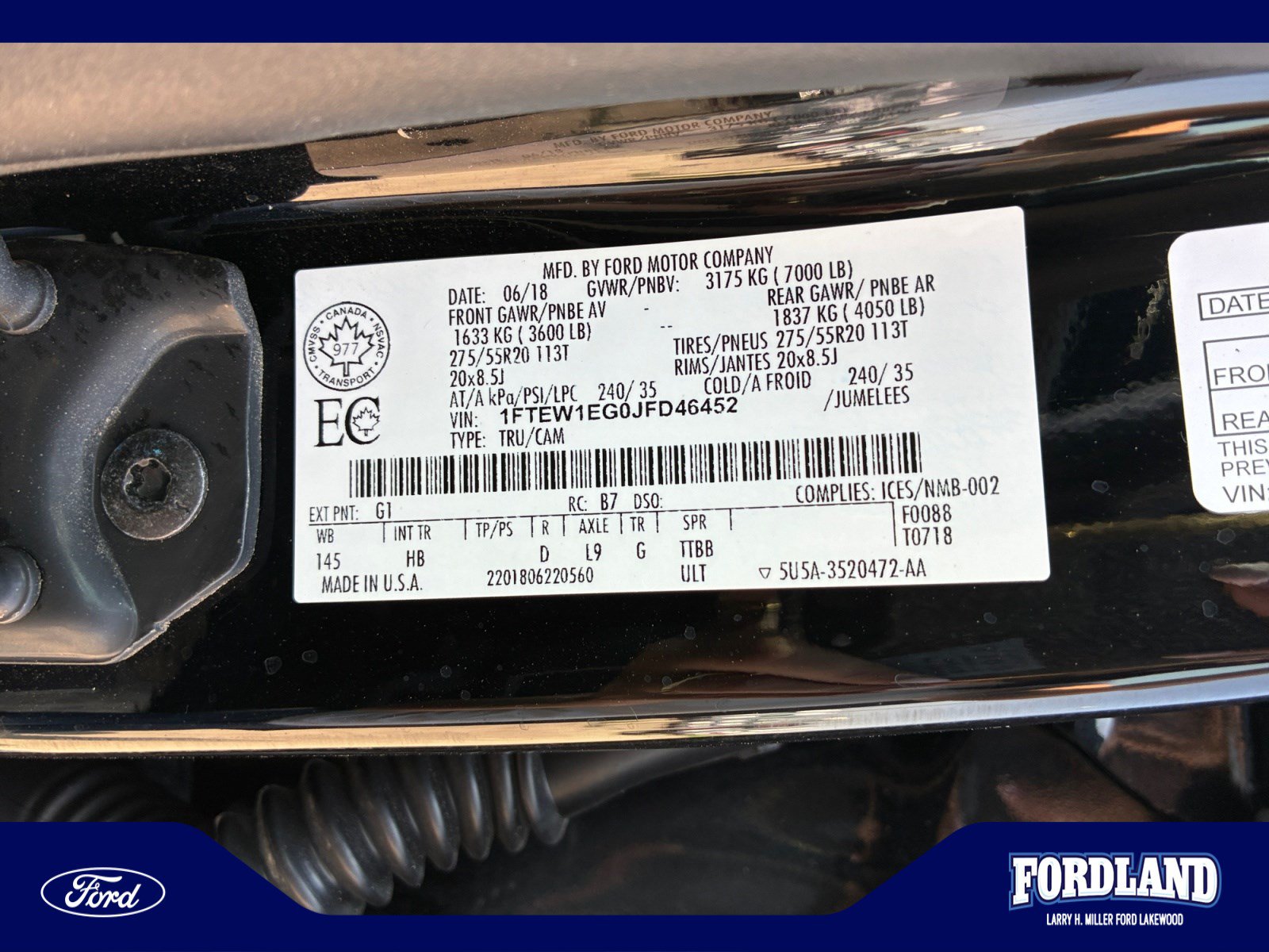 Used 2018 Ford F150 Lariat w/ Equipment Group 502A Luxury AWD/4WD image 25