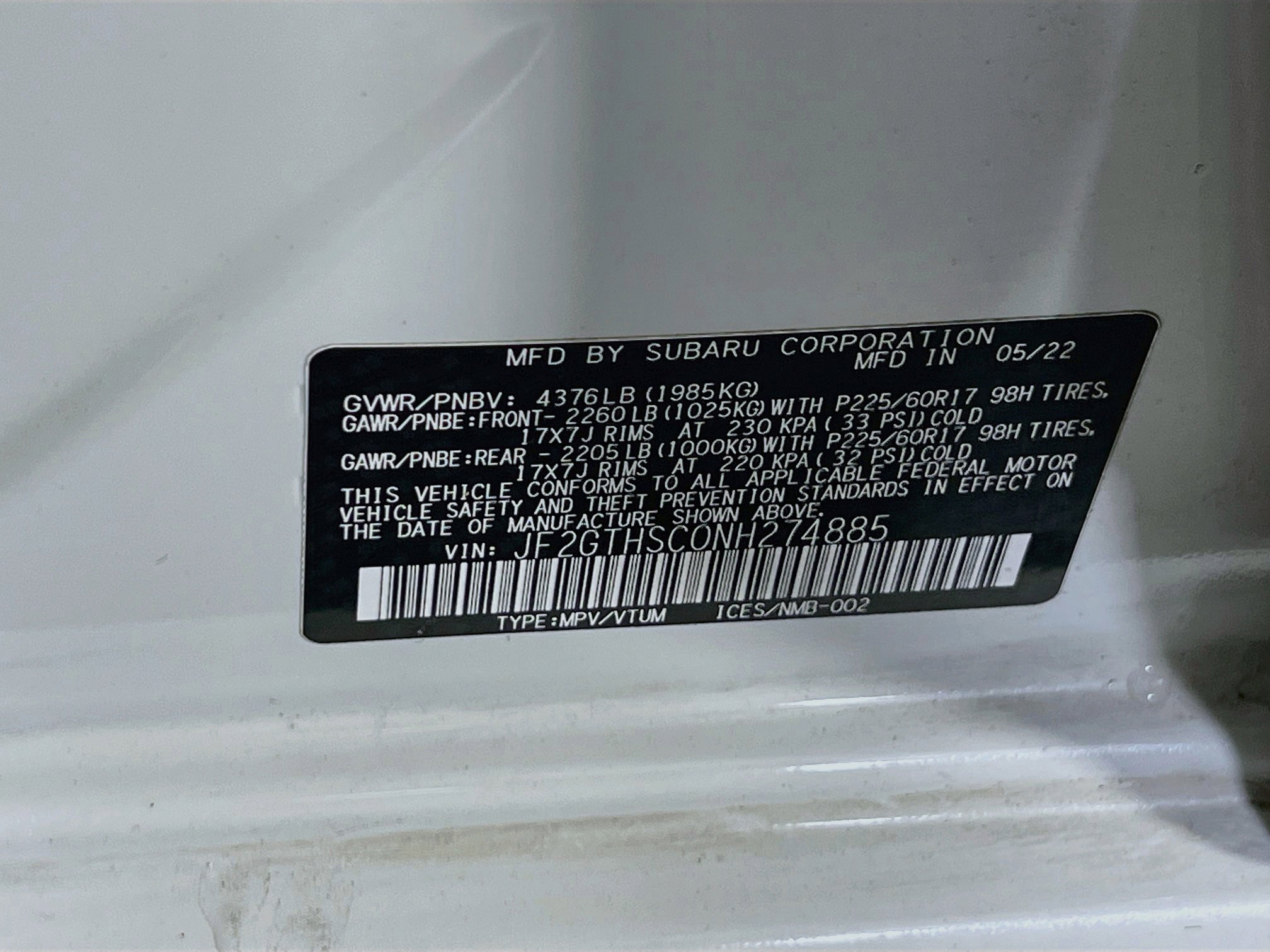 Used 2022 Subaru Crosstrek 2.5i Sport w/ Moonroof Package AWD/4WD image 31