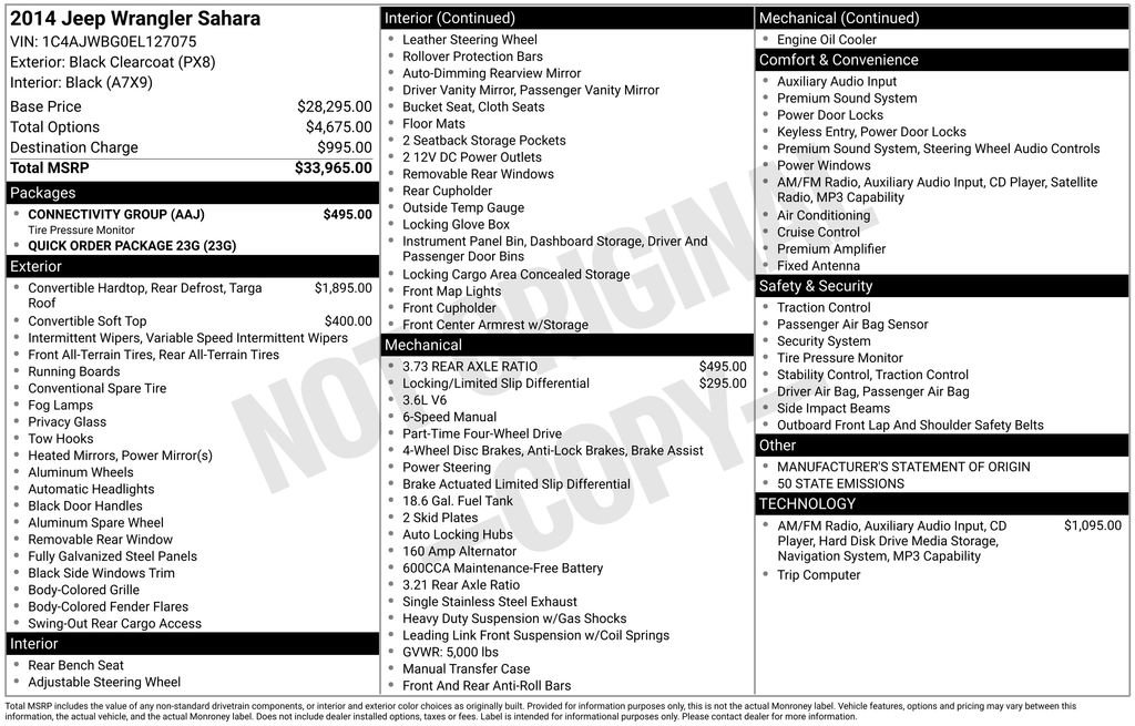 Used 2014 Jeep Wrangler Sahara w/ Connectivity Group image 6