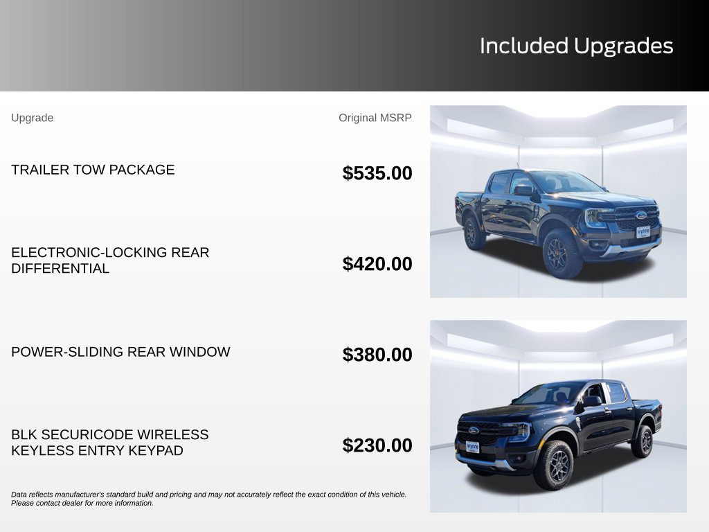 New 2026 Ford Ranger XLT w/ Trailer Tow Package AWD/4WD image 3