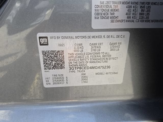 Used 2021 GMC Sierra 1500 Elevation w/ LPO, Elevation Black Package RWD image 38
