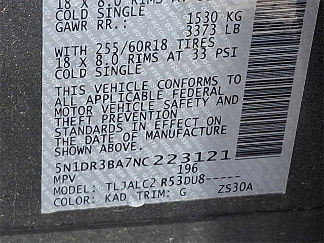 Used 2022 Nissan Pathfinder SV image 36