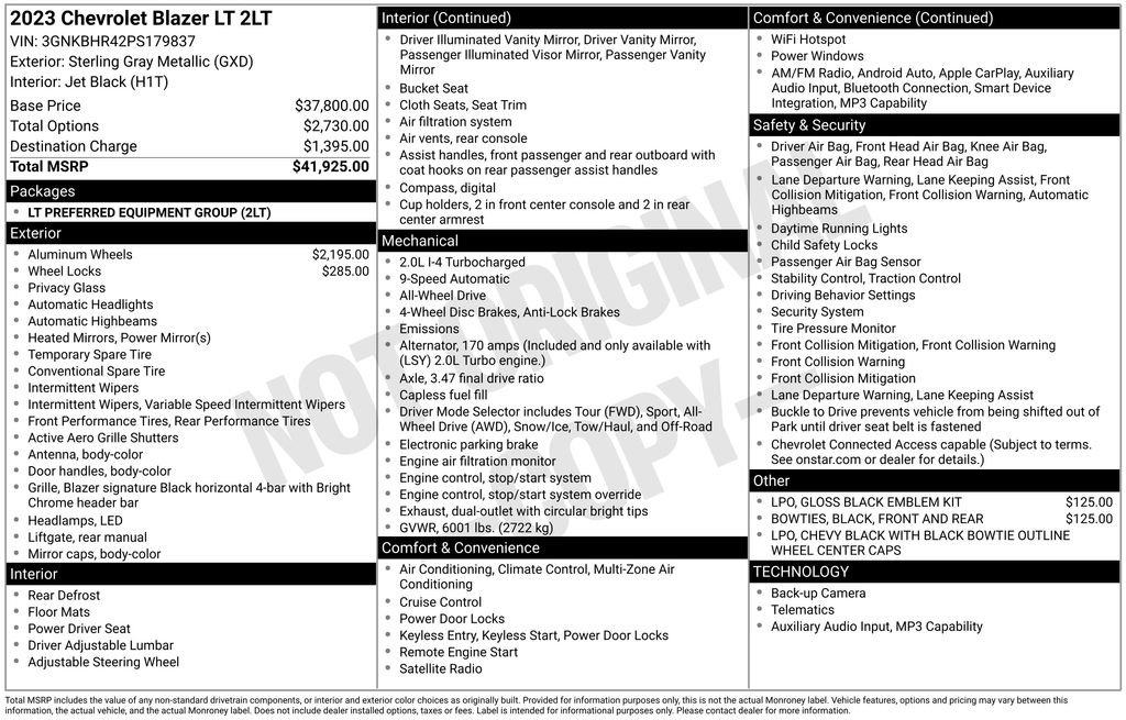 Used 2023 Chevrolet Blazer LT image 40