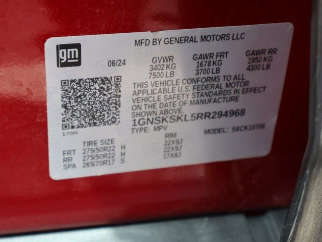 Used 2024 Chevrolet Tahoe Premier w/ Advanced Technology Package AWD/4WD image 44