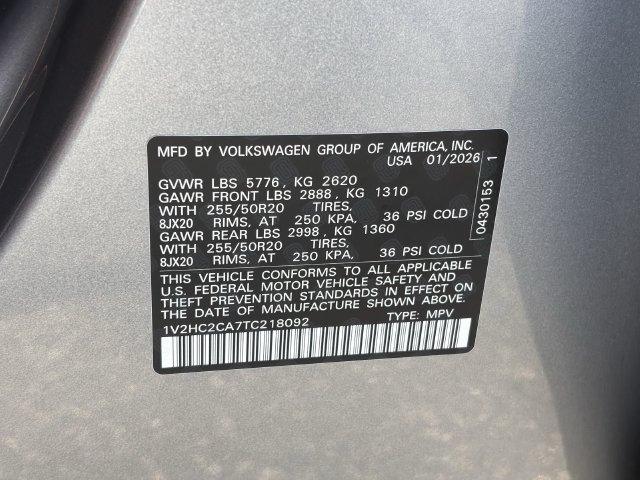 Used 2026 Volkswagen Atlas Cross Sport SE AWD/4WD image 32