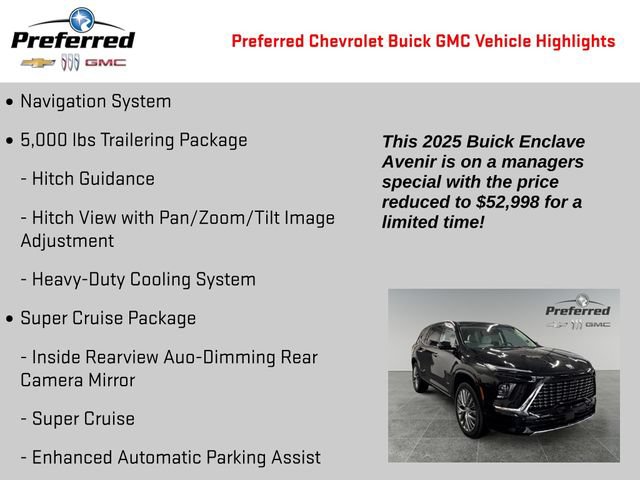 Used 2025 Buick Enclave Avenir w/ Super Cruise Package AWD/4WD image 2