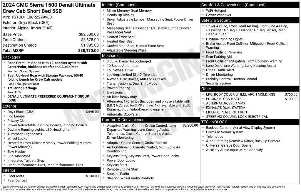 Used 2024 GMC Sierra 1500 Denali Ultimate AWD/4WD image 53