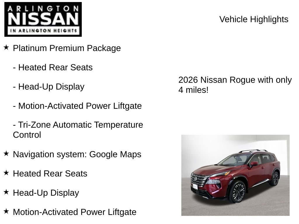 New 2026 Nissan Rogue Platinum w/ Platinum Premium Package image 8