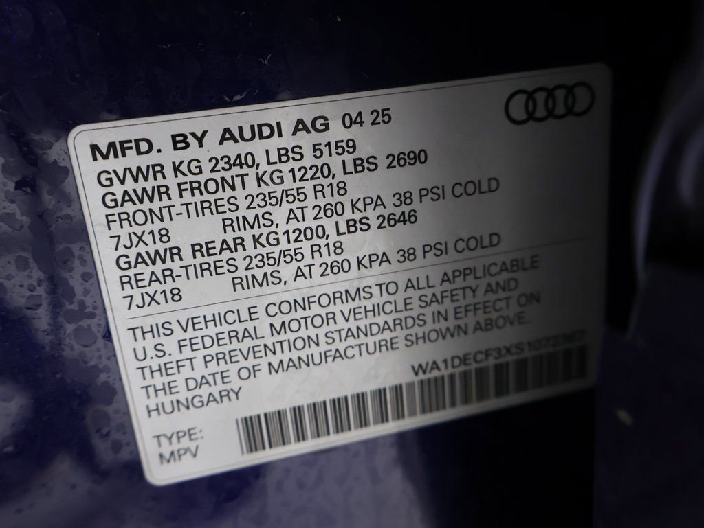 Certified 2025 Audi Q3 2.0T Premium w/ Convenience Package image 3