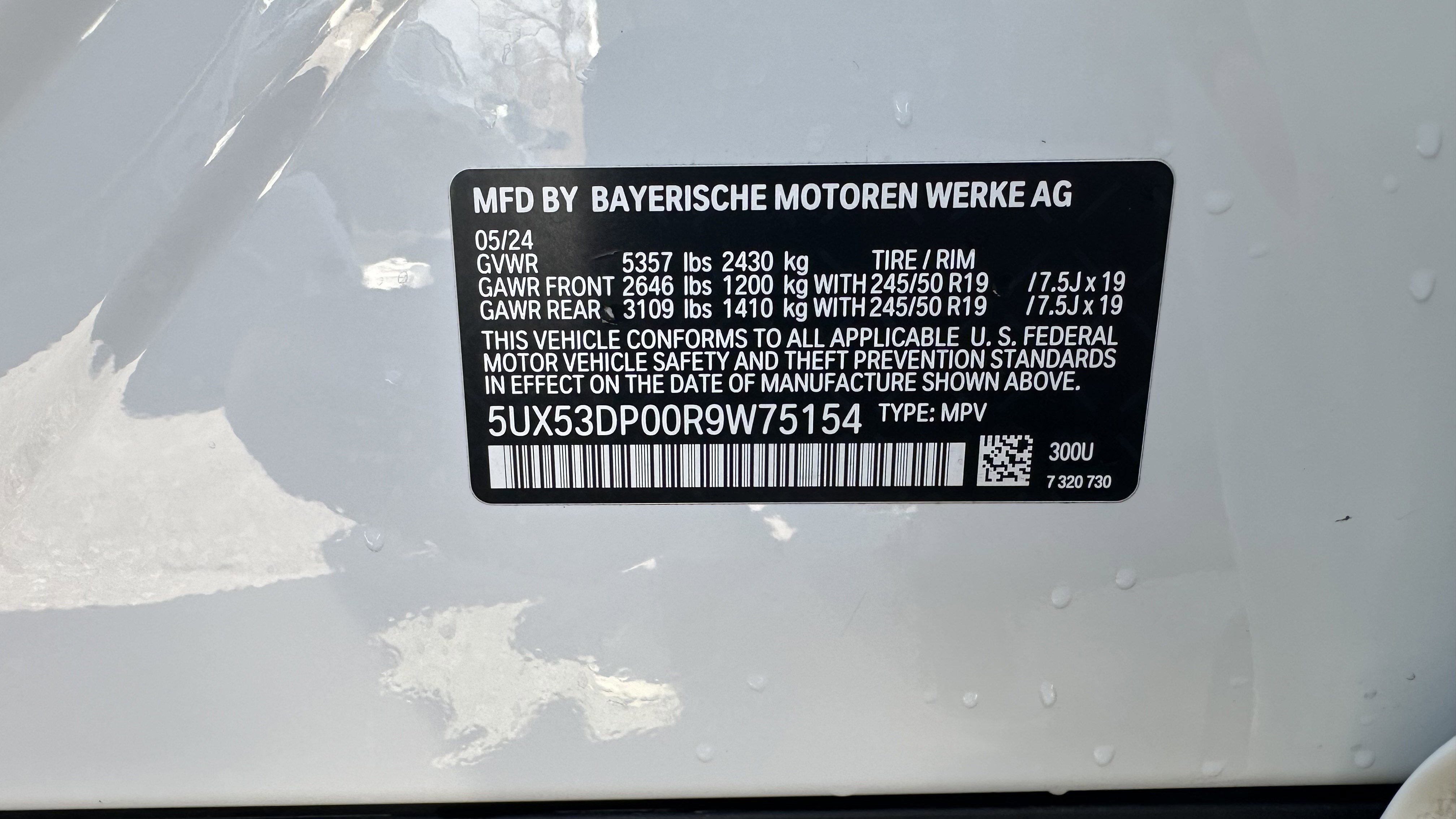 Certified 2024 BMW X3 xDrive30i w/ Convenience Package image 34