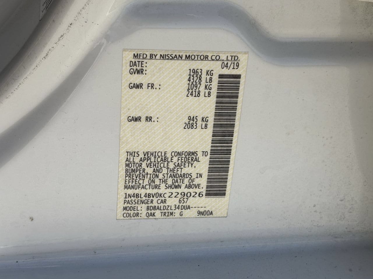 Used 2019 Nissan Altima 2.5 S FWD image 31