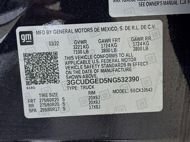 Used 2022 Chevrolet Silverado 1500 LTZ w/ LTZ Premium Package AWD/4WD image 34