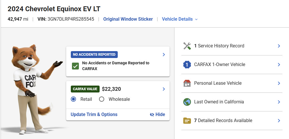 Used 2024 Chevrolet Equinox EV LT w/ LPO, Blackout Package FWD image 5
