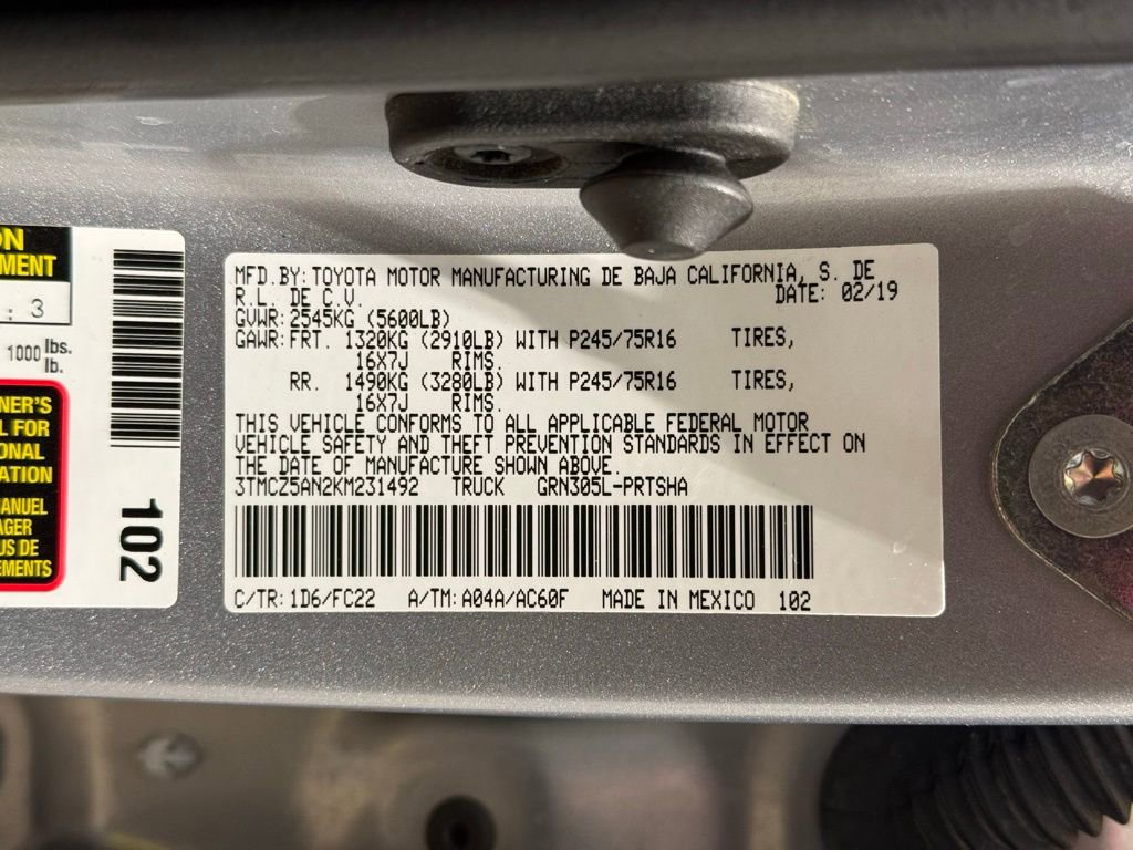 Used 2019 Toyota Tacoma SR5 AWD/4WD image 27