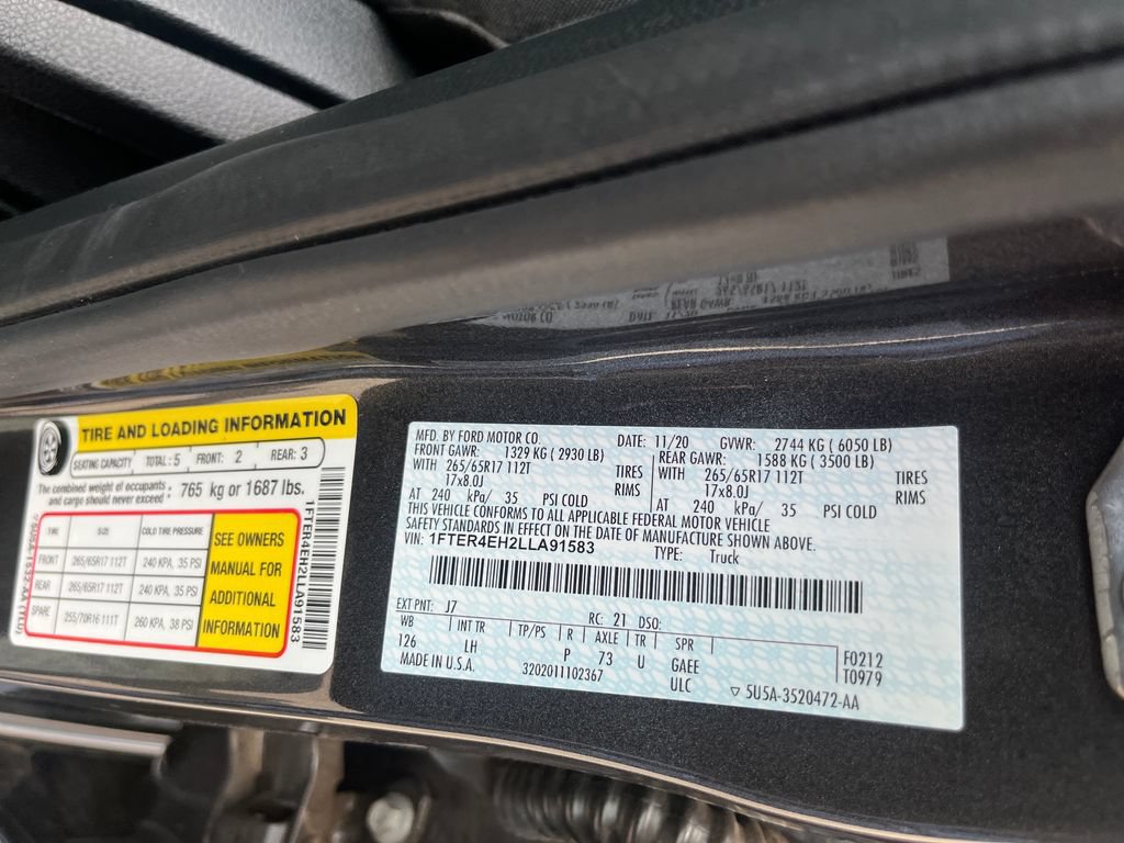 Used 2020 Ford Ranger XLT w/ Equipment Group 302A Luxury RWD image 30