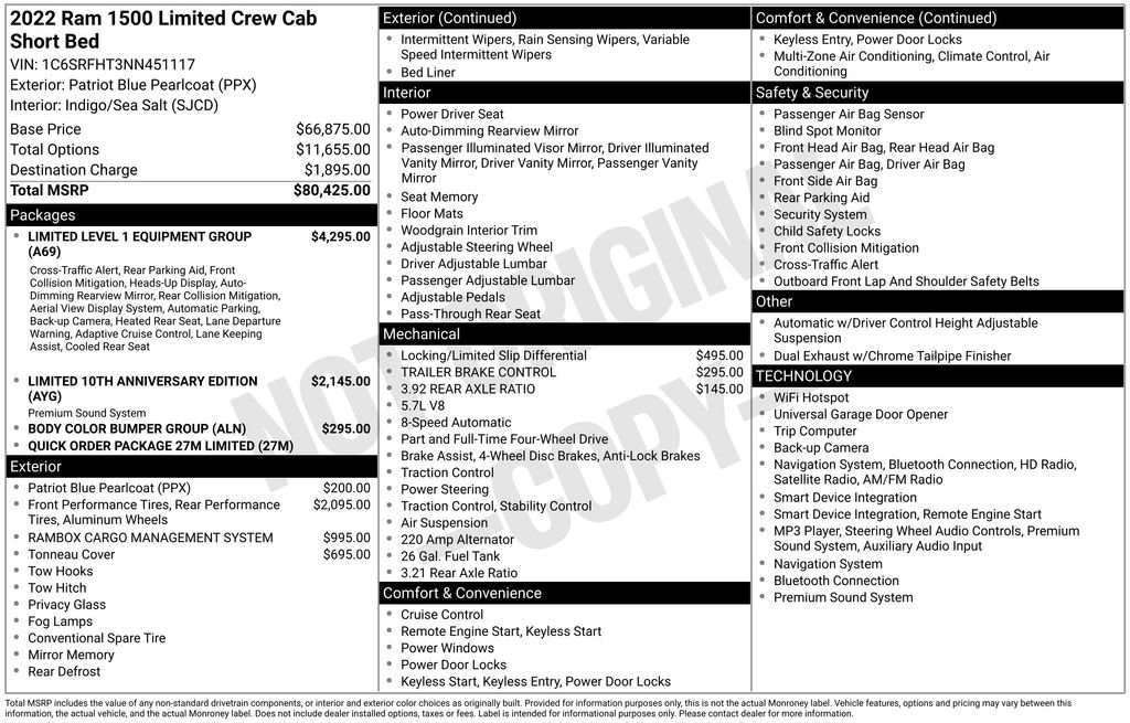 Certified 2022 RAM 1500 Limited AWD/4WD image 41