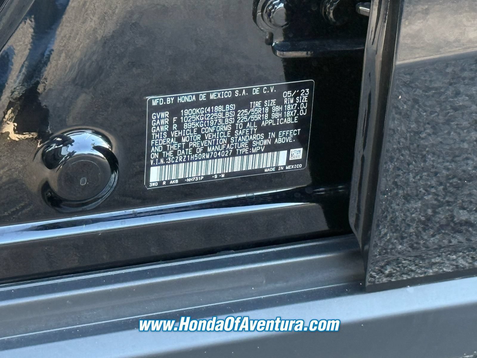 Certified 2024 Honda HR-V Sport image 23