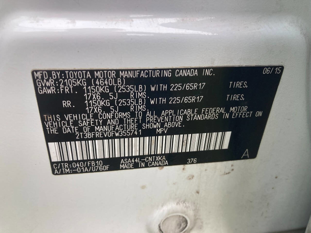 Used 2015 Toyota RAV4 LE image 12