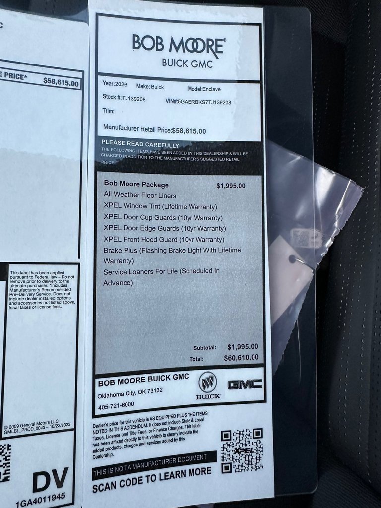 New 2026 Buick Enclave Sport Touring w/ Super Cruise Package image 15