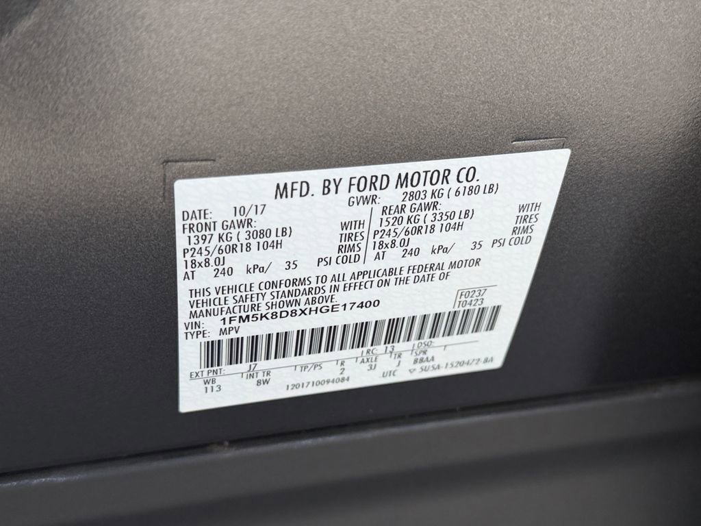 Used 2017 Ford Explorer XLT AWD/4WD image 28