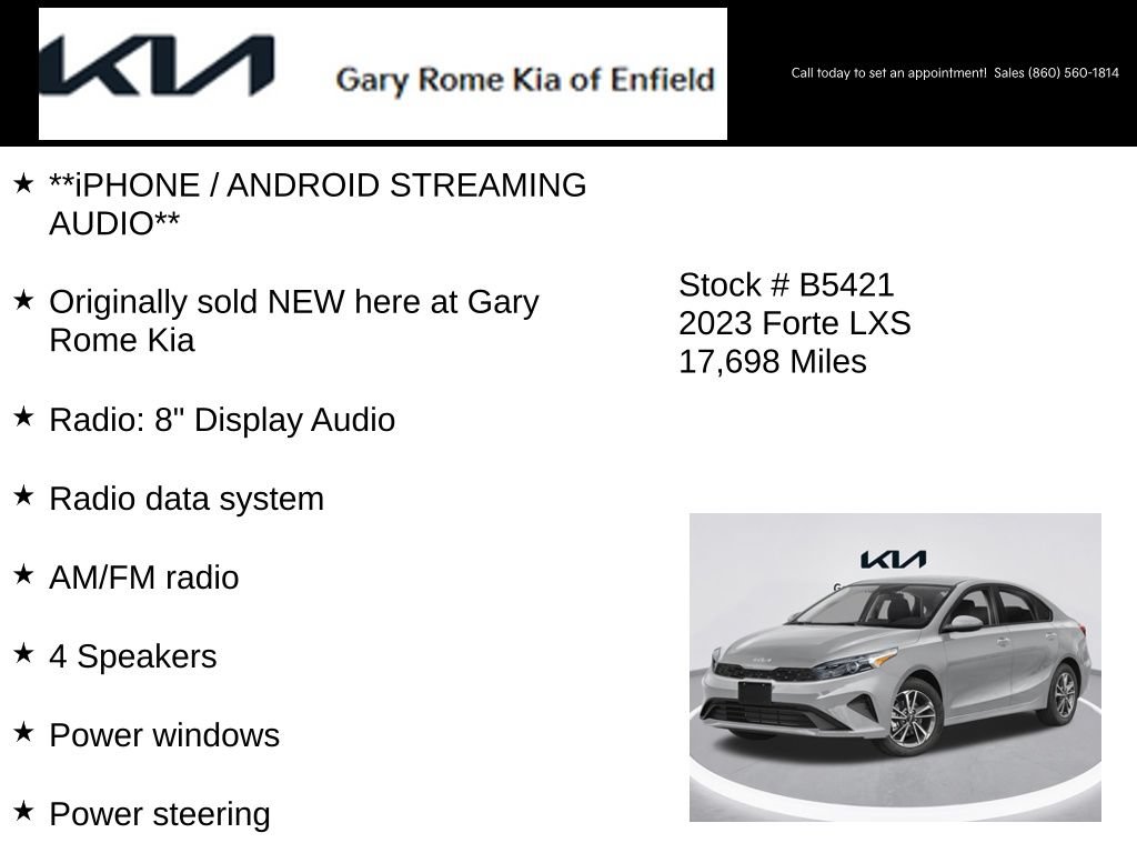 Used 2023 Kia Forte LXS FWD image 4
