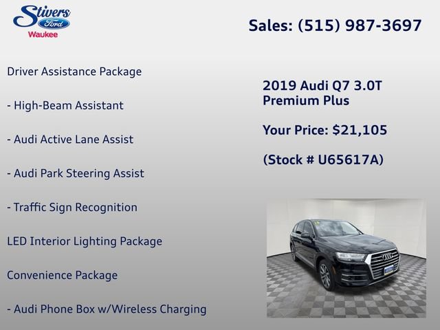 Used 2019 Audi Q7 3.0T Premium Plus w/ Premium Plus Package AWD/4WD image 6