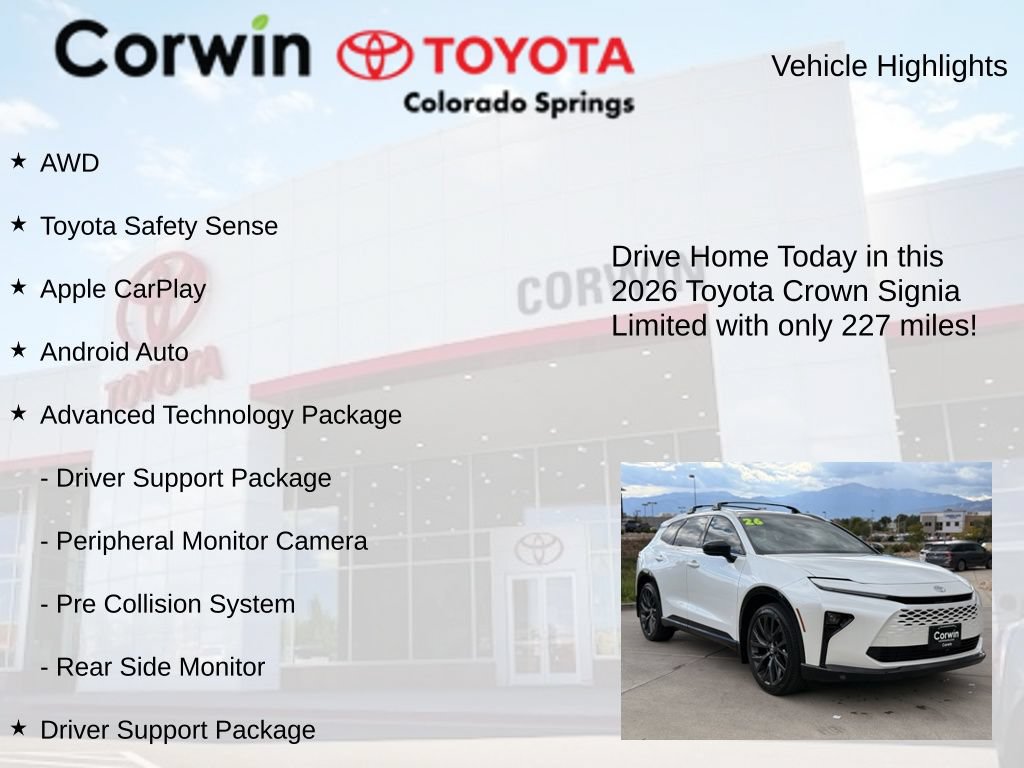 Used 2026 Toyota Crown Signia w/ Advanced Technology Package AWD/4WD image 7