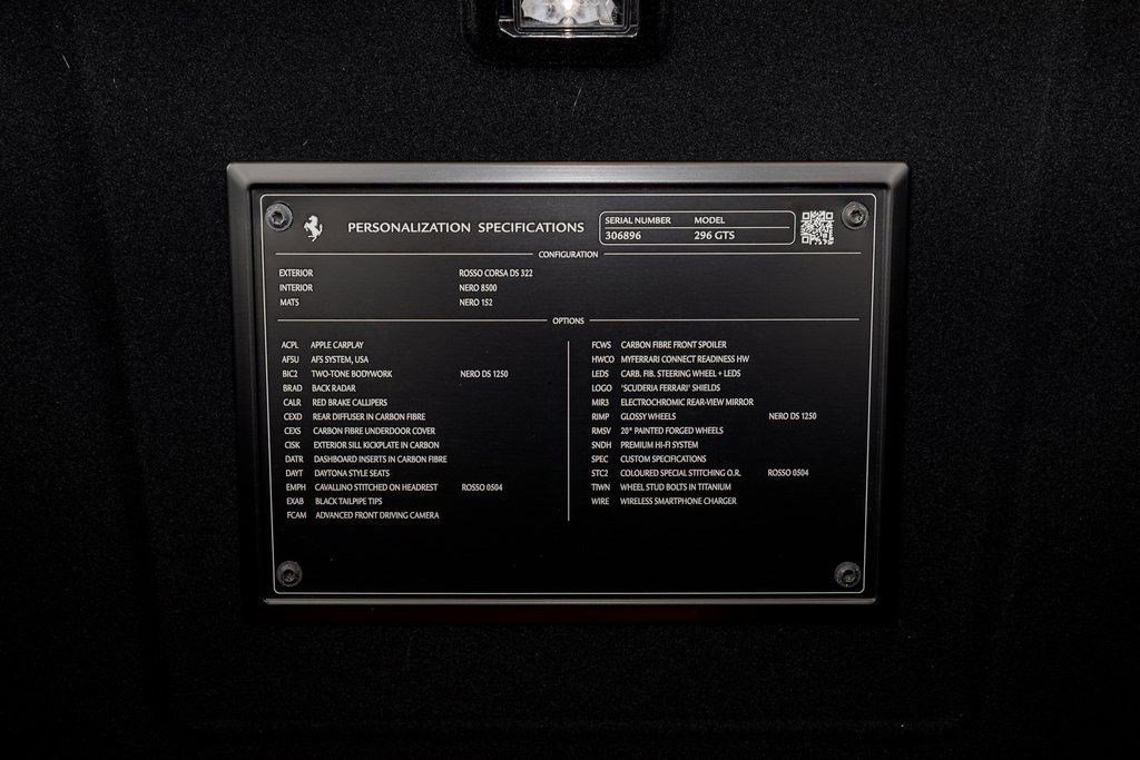 Used 2024 Ferrari 296 GTS image 50