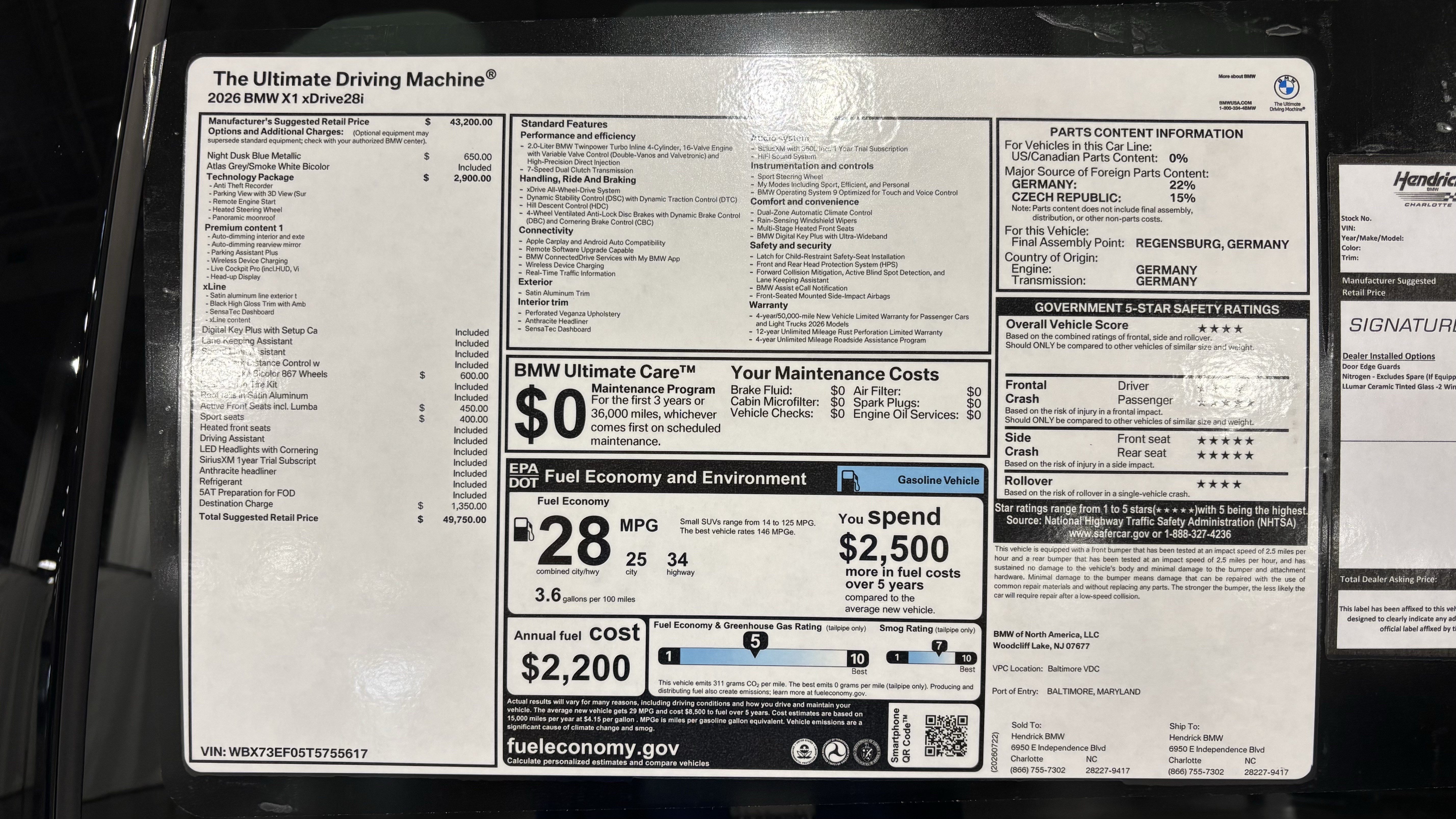 New 2026 BMW X1 xDrive28i w/ Technology Package AWD/4WD image 31