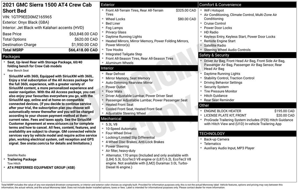 Used 2021 GMC Sierra 1500 AT4 AWD/4WD image 6