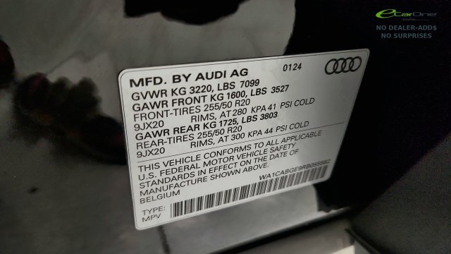 Used 2024 Audi Q8 e-tron Premium Plus w/ Premium Plus Package AWD/4WD image 88