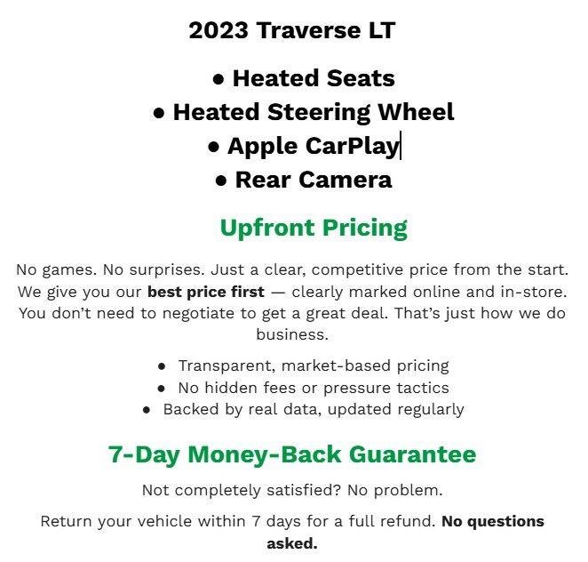 Used 2023 Chevrolet Traverse LT AWD/4WD image 2