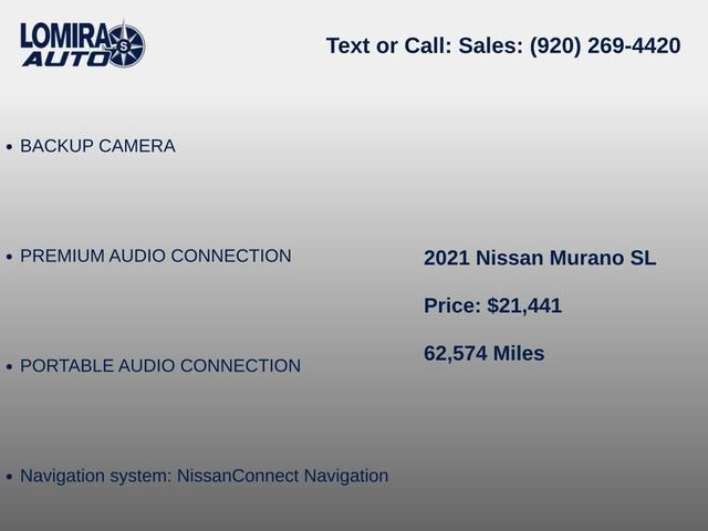 Used 2021 Nissan Murano SL AWD/4WD image 7