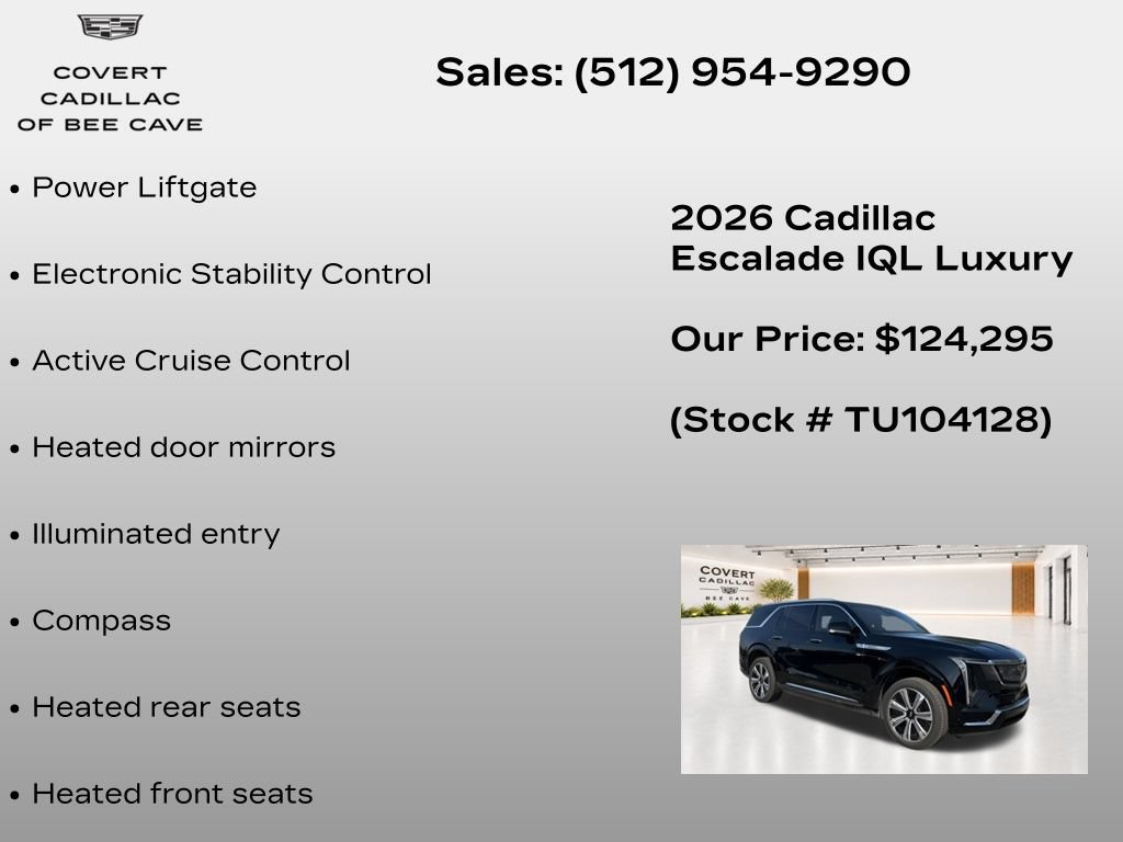 New 2026 Cadillac Escalade IQL Luxury AWD/4WD image 14