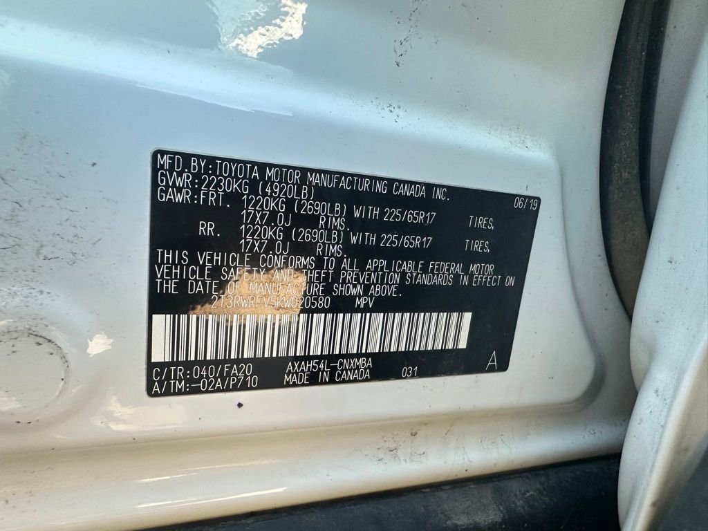 Used 2019 Toyota RAV4 XLE w/ Convenience Package AWD/4WD image 9