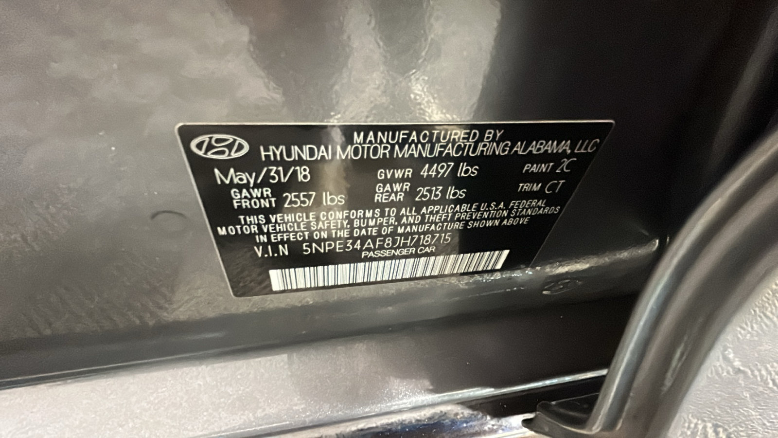 Used 2018 Hyundai Sonata Sport w/ Tech Package 05 FWD image 12