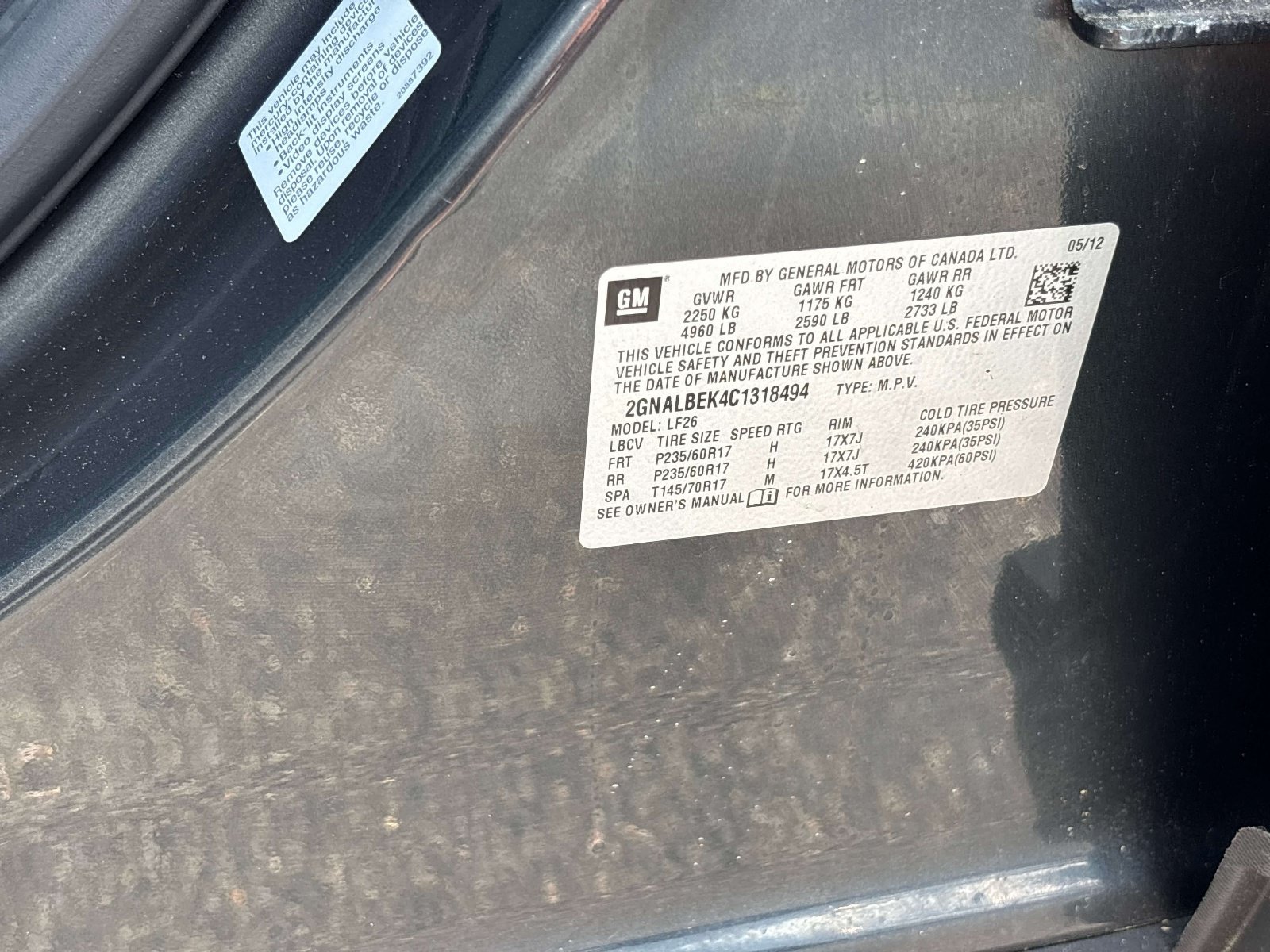 Used 2012 Chevrolet Equinox LS FWD image 27