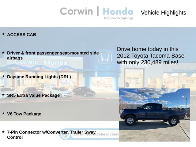 Used 2012 Toyota Tacoma 4x4 Access Cab V6 image 6