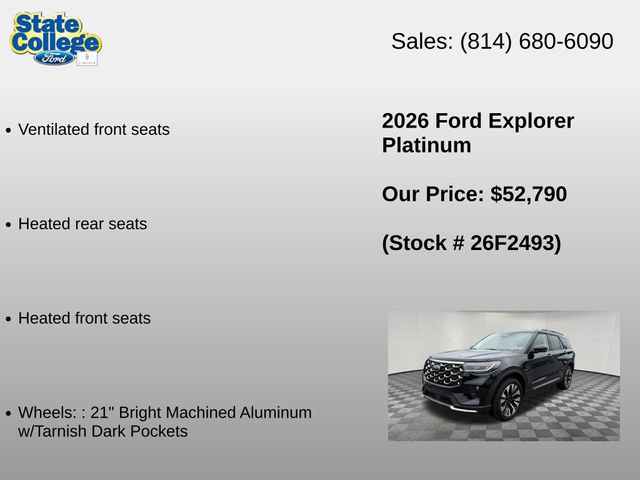 Used 2026 Ford Explorer Platinum w/ LUX Leather Package AWD/4WD image 24