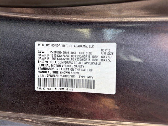 Used 2019 Honda Odyssey EX-L image 4