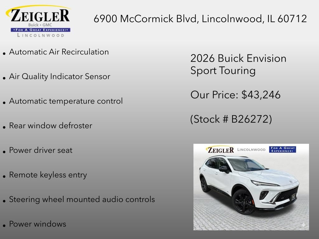 New 2026 Buick Envision Sport Touring AWD/4WD image 18