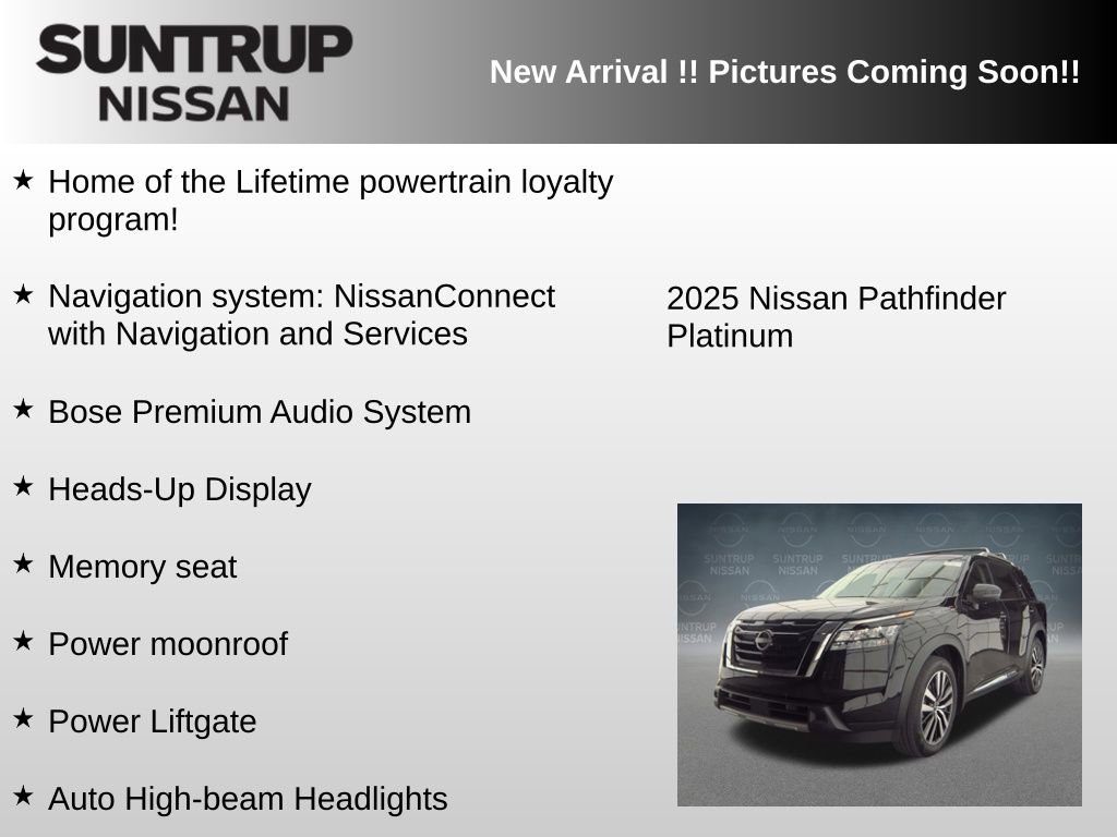 Used 2025 Nissan Pathfinder Platinum w/ Cargo Package FWD image 6
