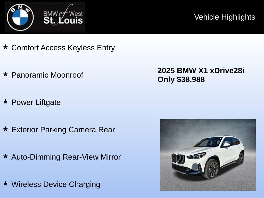Used 2025 BMW X1 xDrive28i w/ Convenience Package image 16
