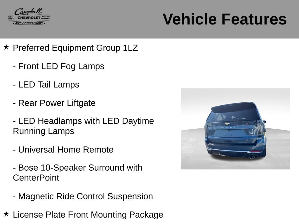 Used 2025 Chevrolet Suburban Premier AWD/4WD image 21